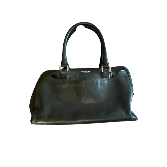 Coach Black Leather Satchel - Picture 6 of 16